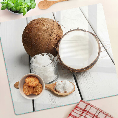 Glass kitchen board Coconut and its products