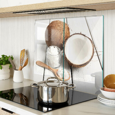 Glass kitchen board Coconut and its products