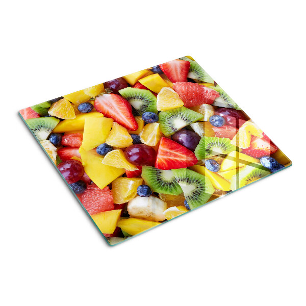 Glass chopping board Fruit salad
