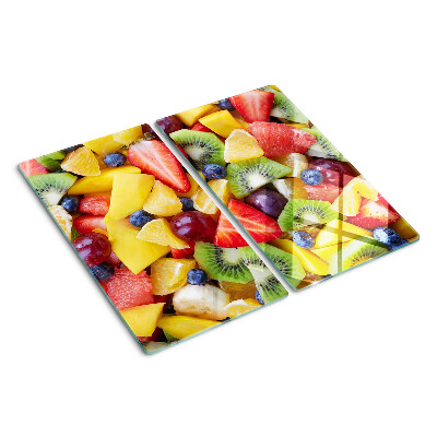 Glass chopping board Fruit salad