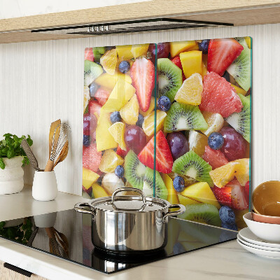 Glass chopping board Fruit salad