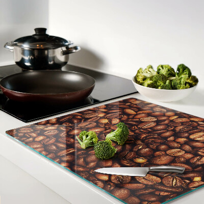 Glass kitchen board Coffee beans