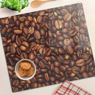 Glass kitchen board Coffee beans