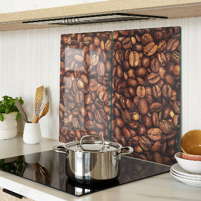 Glass kitchen board Coffee beans