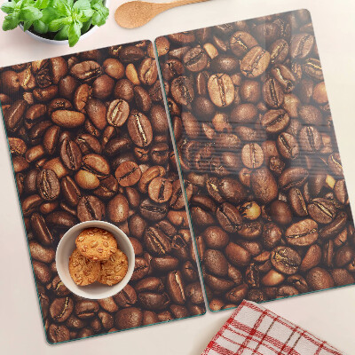Glass kitchen board Coffee beans