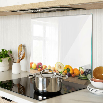 Glass chopping board Fruit on a board