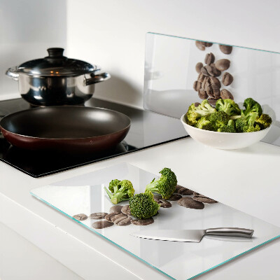 Glass kitchen board Coffee beans