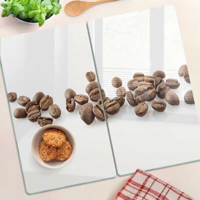 Glass kitchen board Coffee beans