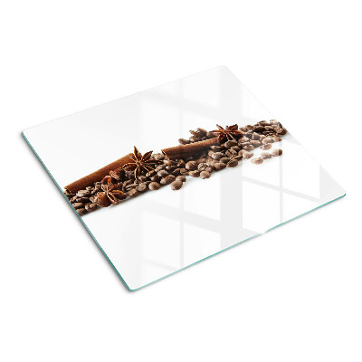 Glass chopping board Coffee and spices