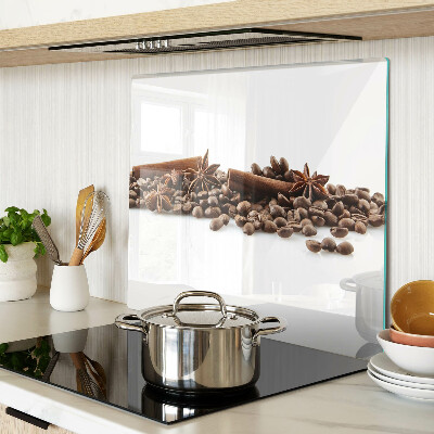 Glass chopping board Coffee and spices