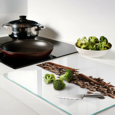Glass chopping board Coffee and spices