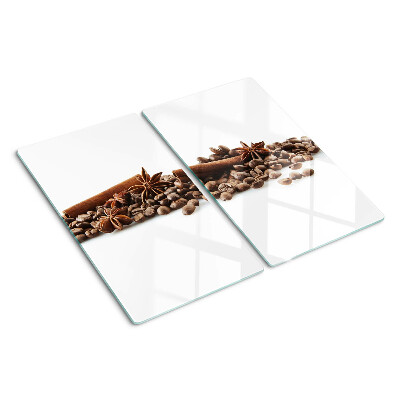 Glass chopping board Coffee and spices