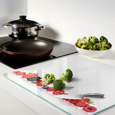 Glass kitchen board Forest fruits