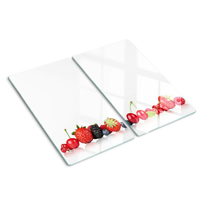Glass kitchen board Forest fruits