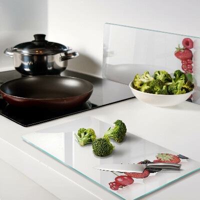 Glass kitchen board Forest fruits