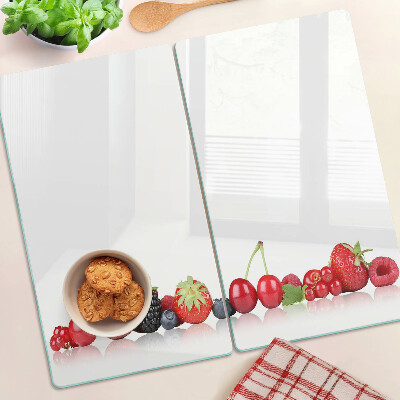 Glass kitchen board Forest fruits