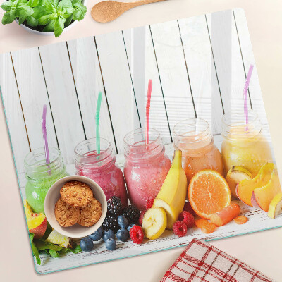 Glass chopping board Fruit cocktails with additives