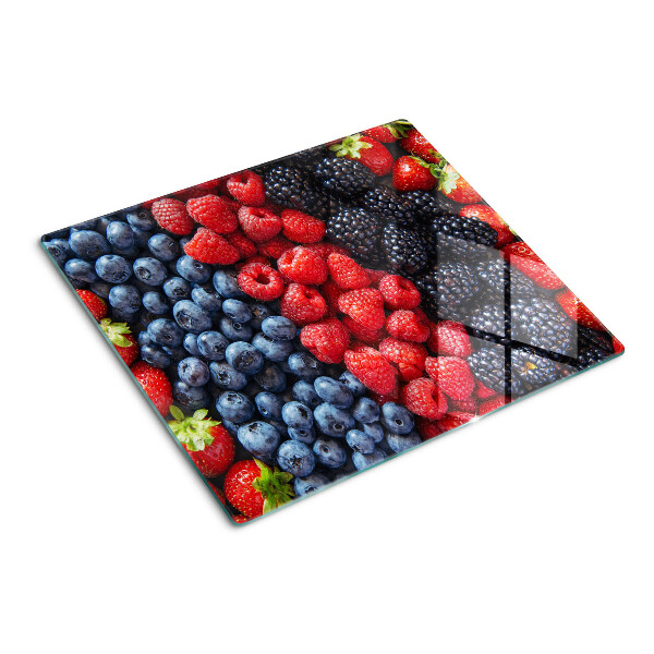 Glass kitchen board Forest fruits