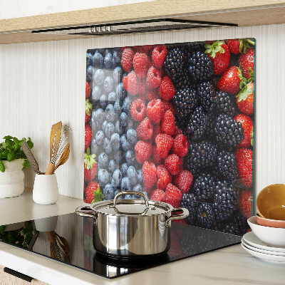Glass kitchen board Forest fruits