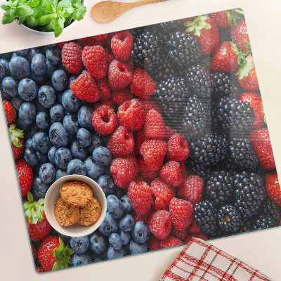 Glass kitchen board Forest fruits