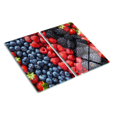 Glass kitchen board Forest fruits