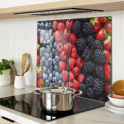 Glass kitchen board Forest fruits