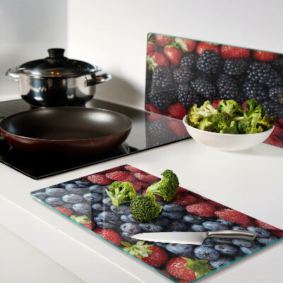 Glass kitchen board Forest fruits