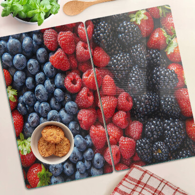 Glass kitchen board Forest fruits
