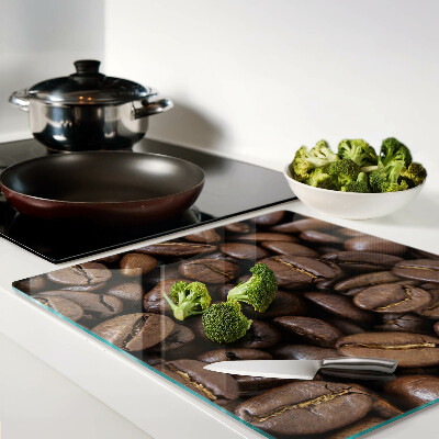 Glass kitchen board Coffee beans