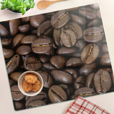 Glass kitchen board Coffee beans