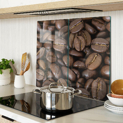 Glass kitchen board Coffee beans