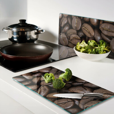 Glass kitchen board Coffee beans