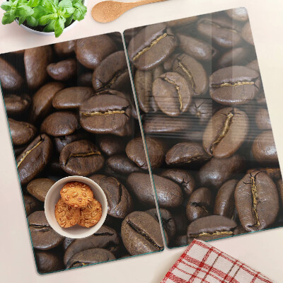Glass kitchen board Coffee beans