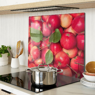 Glass chopping board Apples in different shades