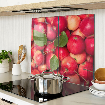 Glass chopping board Apples in different shades