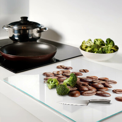 Glass kitchen board Coffee beans