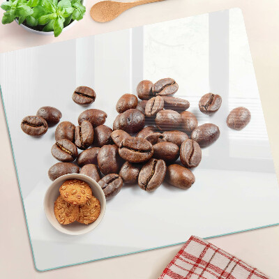 Glass kitchen board Coffee beans