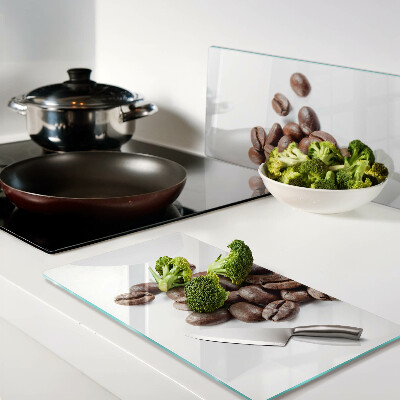Glass kitchen board Coffee beans