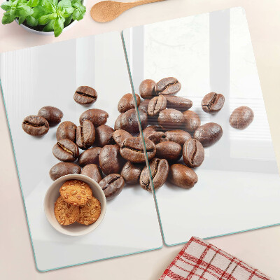 Glass kitchen board Coffee beans