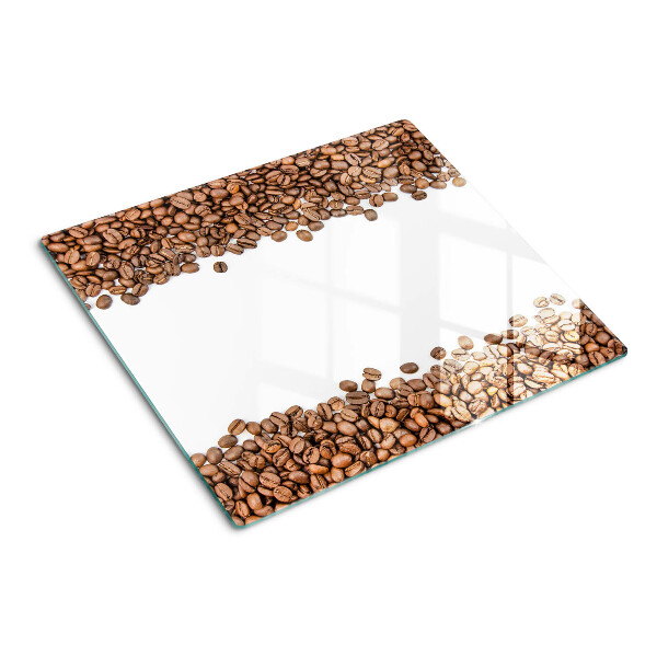 Glass kitchen board Coffee beans
