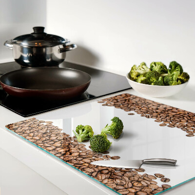 Glass kitchen board Coffee beans