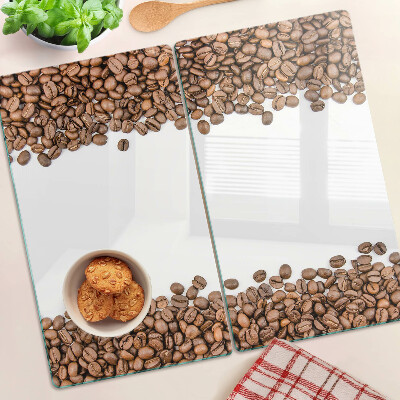 Glass kitchen board Coffee beans
