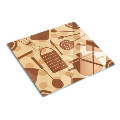 Glass chopping board Retro kitchen accessories