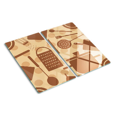 Glass chopping board Retro kitchen accessories