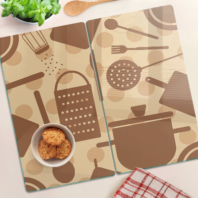 Glass chopping board Retro kitchen accessories