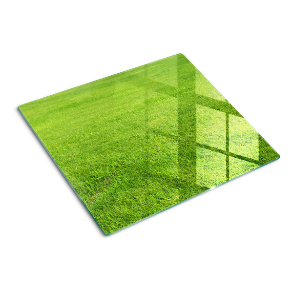 Glass kitchen board Green grass