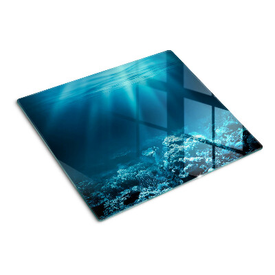 Glass kitchen board Underwater landscape with coral reef