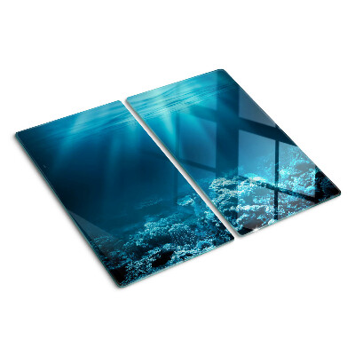 Glass kitchen board Underwater landscape with coral reef