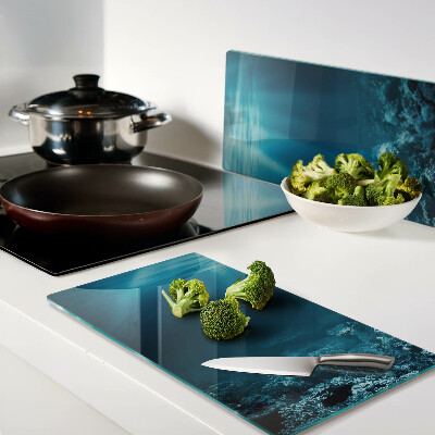 Glass kitchen board Underwater landscape with coral reef