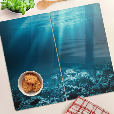 Glass kitchen board Underwater landscape with coral reef